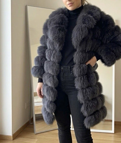 Damen echtfell echtpelz mantel - damen,